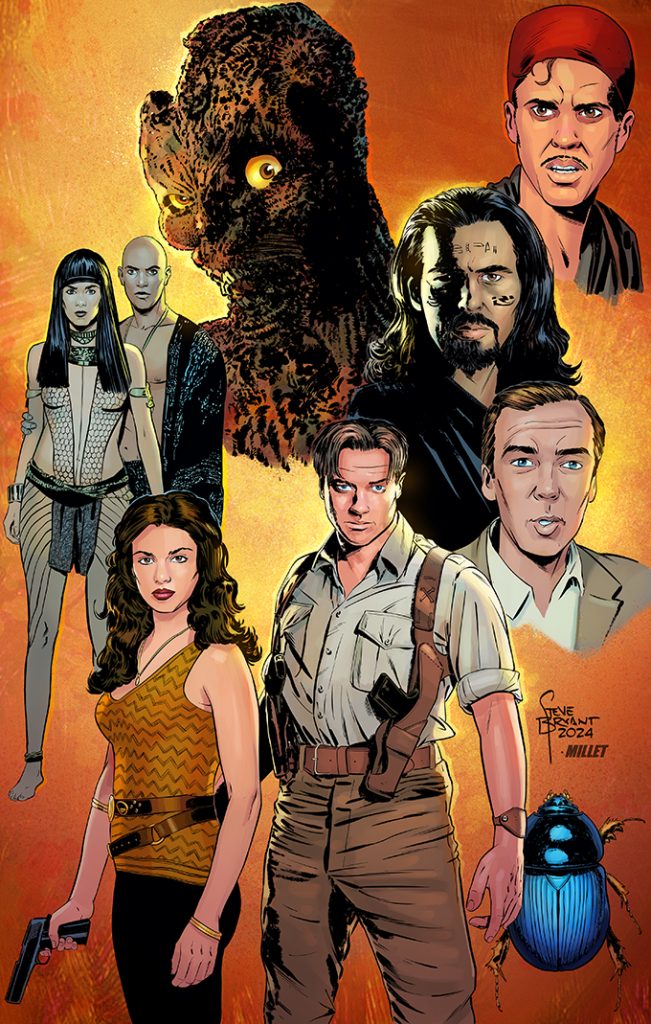 Color image, the cast of 1999's The Mummy.